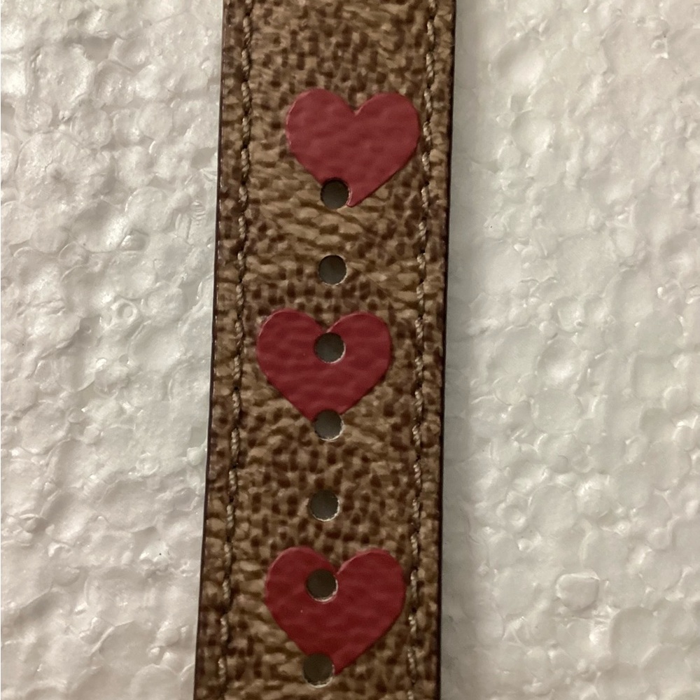 Coach Gold Watch with Red Heart Details - Picture 7 of 10